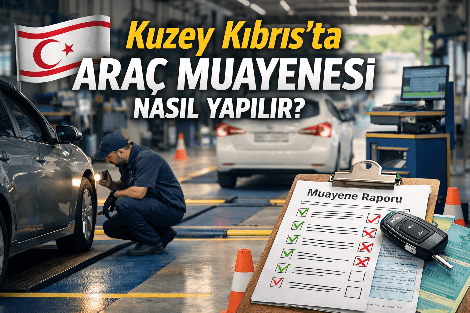 Kuzey Kıbrıs’ta Araç Muayenesi Nasıl Yapılır? (2026 Güncel Rehber)