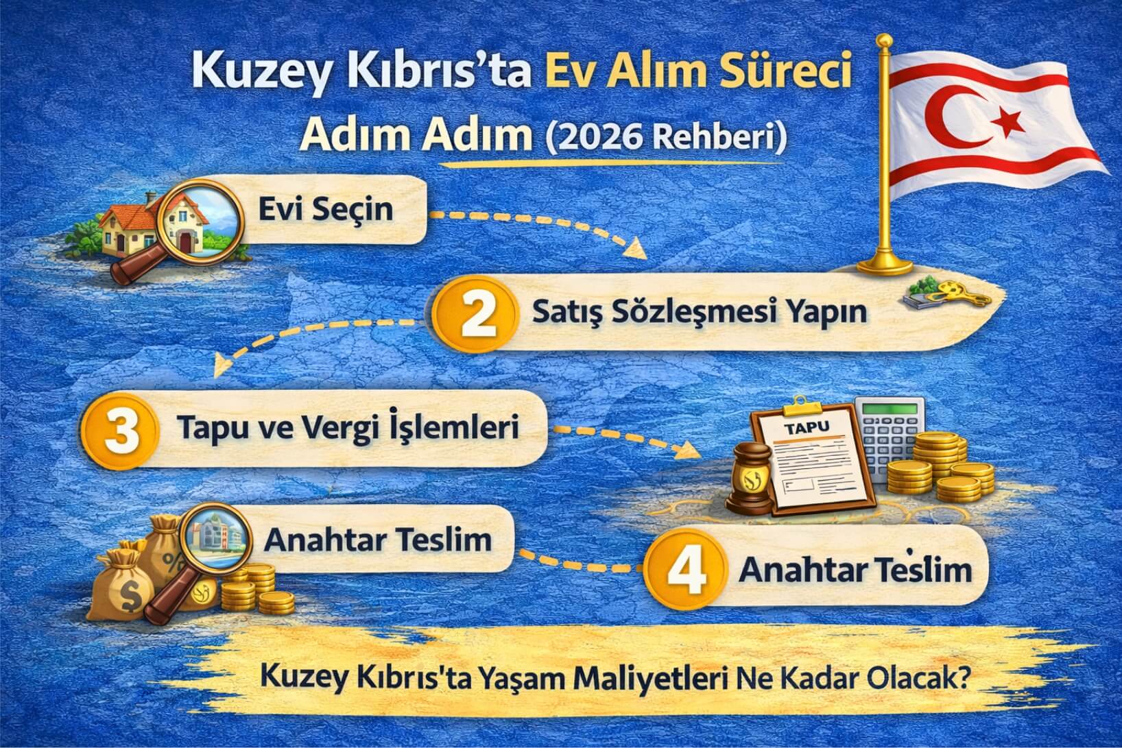 Kuzey Kıbrıs’ta Ev Alım Süreci Adım Adım (2026 Rehberi)